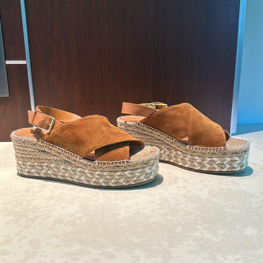 RAG & BONE Suede Whipstitch Trim Espadrilles